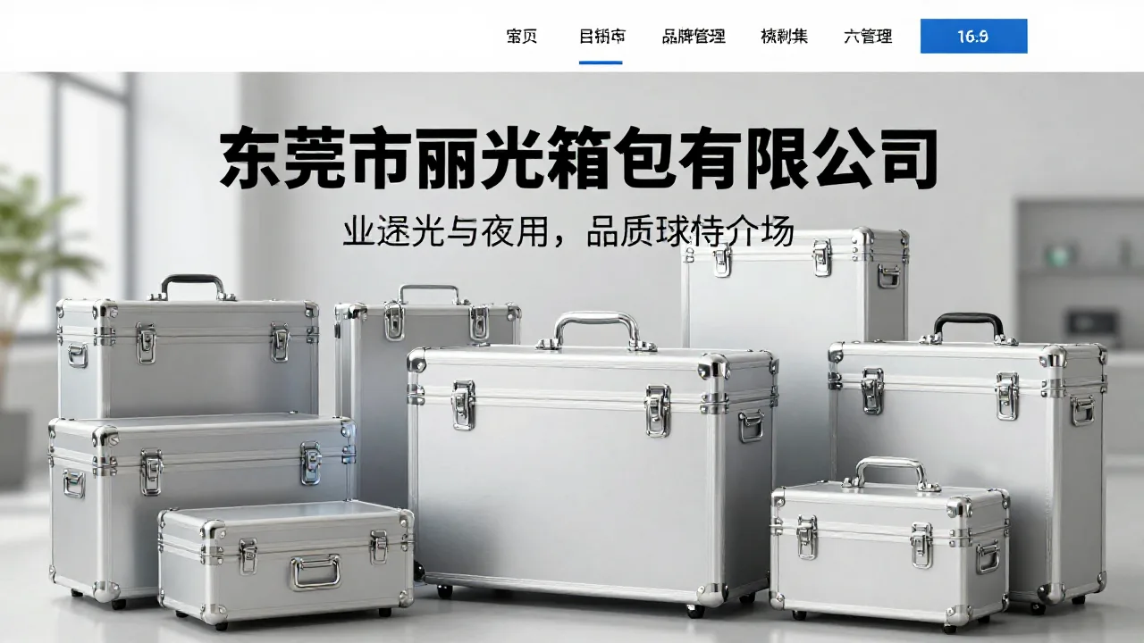东莞市丽光箱包有限公司 首页主视觉